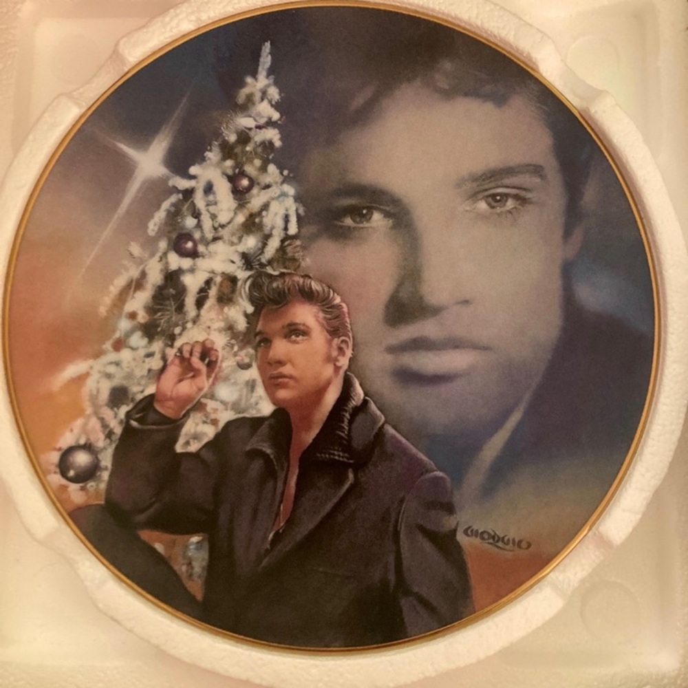 elvis presley plate